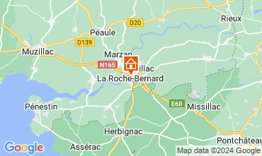 Karte La Roche-Bernard Ferienunterkunft auf dem Land 96700