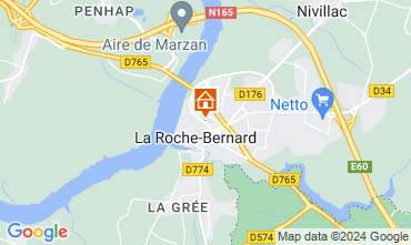 Karte La Roche-Bernard Ferienunterkunft auf dem Land 96700