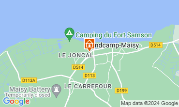 Karte Grandcamp-Maisy Ferienunterkunft auf dem Land 128415