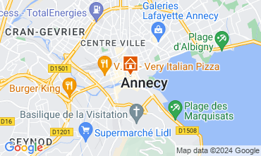 Karte Annecy Ferienunterkunft auf dem Land 94014