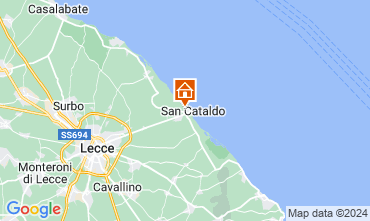 Karte Lecce Fremdenzimmer 103395