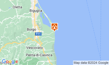 Karte Bastia Ferienunterkunft auf dem Land 125268