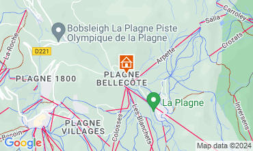 Karte La Plagne Appartement 58207