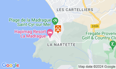 Karte Saint Cyr sur Mer Studio 10292