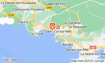 Karte Saint Cyr sur Mer Studio 121043