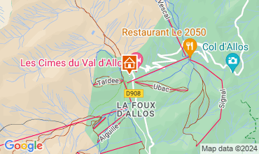 Karte La Foux d'Allos Studio 125224