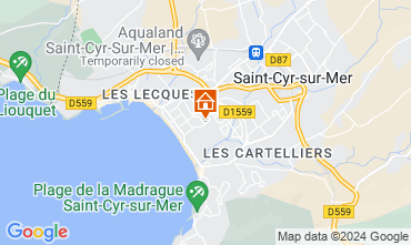 Karte Saint Cyr sur Mer Villa 126132