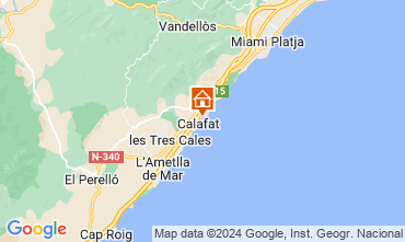 Karte L'Ametlla de Mar Villa 127515
