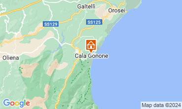 Karte Cala Gonone Appartement 90605