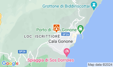 Karte Cala Gonone Appartement 90605