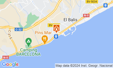 Karte Barcelona Appartement 76574