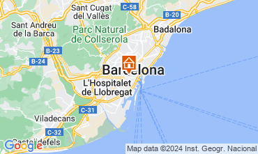 Karte Barcelona Appartement 124450