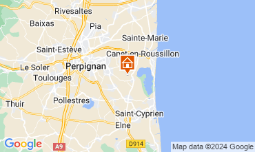 Karte Canet-en-Roussillon Mobil-Home 128867