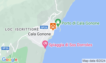 Karte Cala Gonone Appartement 69981