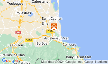Karte Argeles sur Mer Mobil-Home 51098